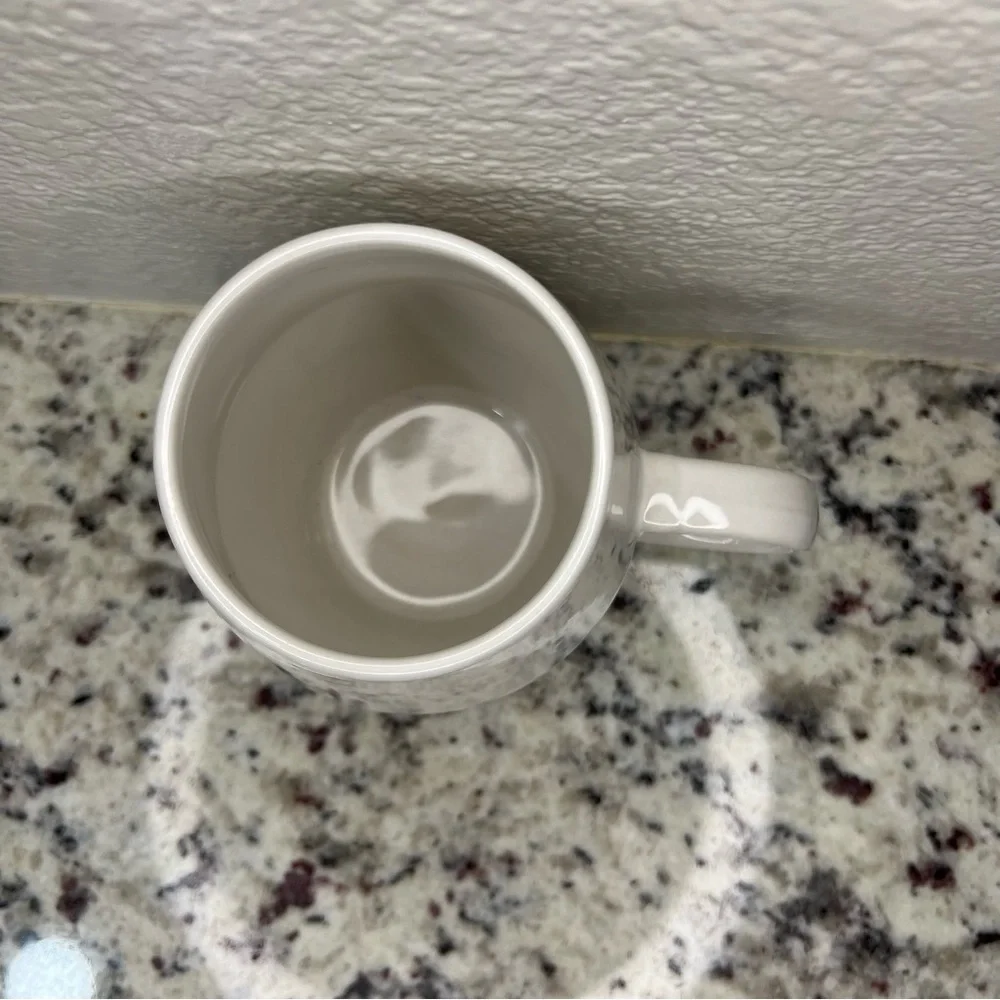Crate&Barrel Coffee Cup Mug White Ivory Paige Russell Ceramic Replacement